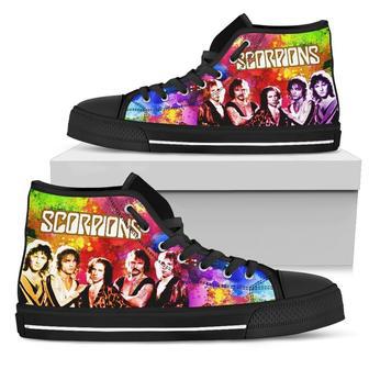 Scorpions Sneakers Colorful High Top Shoes Music Band Fan | Favorety AU