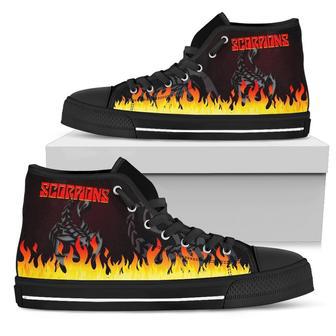 Scorpions Sneakers Flame High Top Shoes Music Fan | Favorety DE