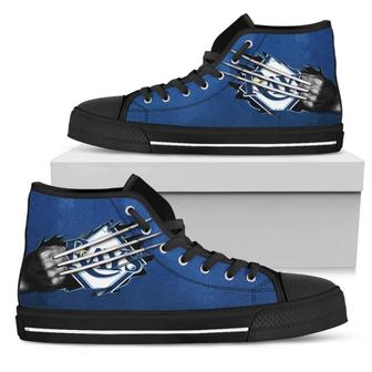 Scratch Of The Wolf Tampa Bay Rays High Top Shoes - Monsterry CA