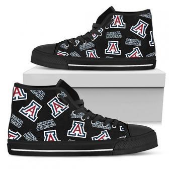 Script Logo Pattern Arizona Wildcats High Top Shoes | Favorety UK