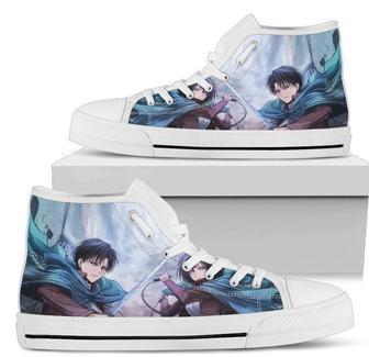 Shingeki No Kyoji Two Ackermans Attack On Titan Sneakers High Top Shoes | Favorety DE