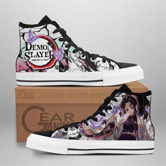 Shinobu High Top Shoes Custom Anime Demon Slayer Sneakers | Favorety CA