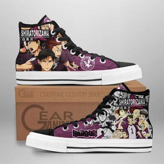 Shiratorizawa High Top Shoes Custom Manga Anime Haikyuu Sneakers | Favorety UK