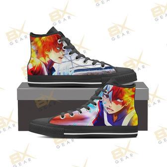 Shoto Todoroki Sneakers My Hero Academia High Top Shoes Anime | Favorety AU