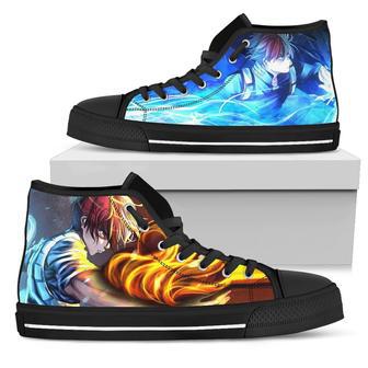 Shouto Todoroki Sneakers My Hero Academia High Top Shoes | Favorety AU