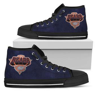 Simple Logo Chicago Bears High Top Shoes | Favorety