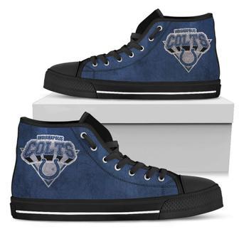 Simple Logo Indianapolis Colts High Top Shoes | Favorety AU