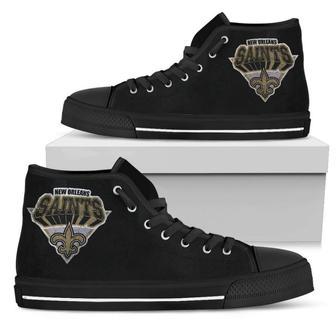 Simple Logo New Orleans Saints High Top Shoes | Favorety CA