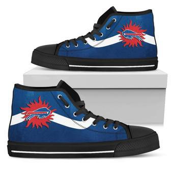 Simple Van Sun Flame Buffalo Bills High Top Shoes | Favorety DE