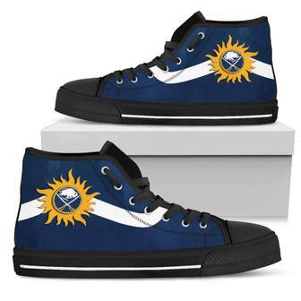 Simple Van Sun Flame Buffalo Sabres High Top Shoes | Favorety UK