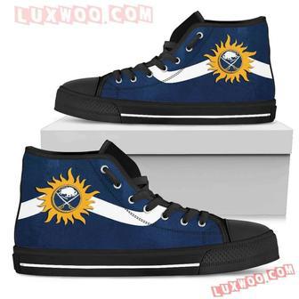 Simple Van Sun Flame Buffalo Sabres High Top Shoes Sport Sneakers | Favorety UK