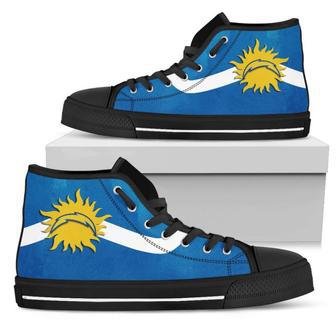 Simple Van Sun Flame Los Angeles Chargers High Top Shoes | Favorety CA