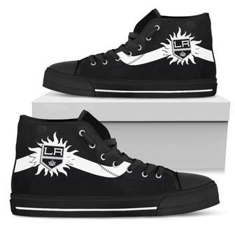 Simple Van Sun Flame Los Angeles Kings High Top Shoes | Favorety CA