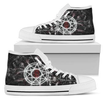 Slipknot Logo White Lover Shoes Gift For Fan High Top Shoes For Men And Women | Favorety