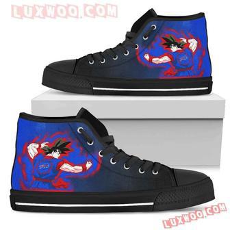 Son Goku Saiyan Power Buffalo Bills High Top Shoes Sport Sneakers | Favorety UK