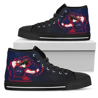 Son Goku Saiyan Power New England Patriots High Top Shoes | Favorety