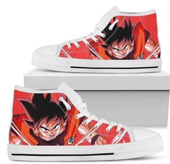 Songoku Power Sneakers High Top Shoes Fan Gift - Monsterry