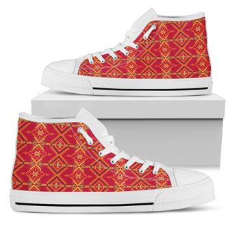 Southwest Aztec Design Themed Print Women High Top Shoes - Monsterry AU