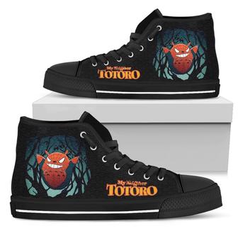 Spider-Man Totoro Sneakers High Top Shoes Funny Gift | Favorety CA