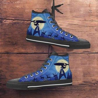 Star Trek Christmas Canvas High Top Shoes Sneakers | Favorety CA