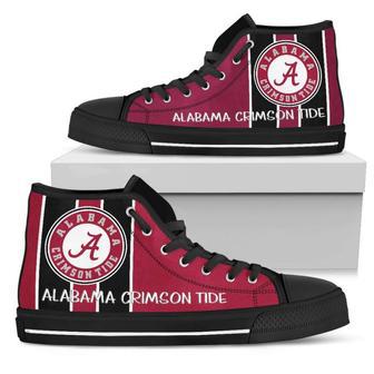 Steaky Trending Fashion Sporty Alabama Crimson Tide High Top Shoes | Favorety CA