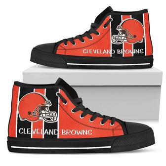 Steaky Trending Fashion Sporty Cleveland Browns High Top Shoes | Favorety AU