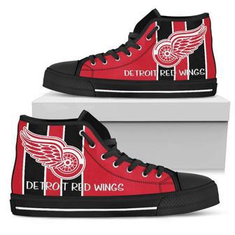 Steaky Trending Fashion Sporty Detroit Red Wings High Top Shoes | Favorety CA