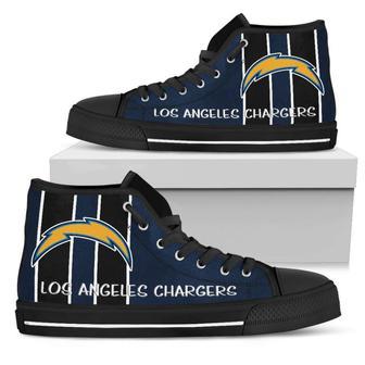 Steaky Trending Fashion Sporty Los Angeles Chargers High Top Shoes | Favorety UK