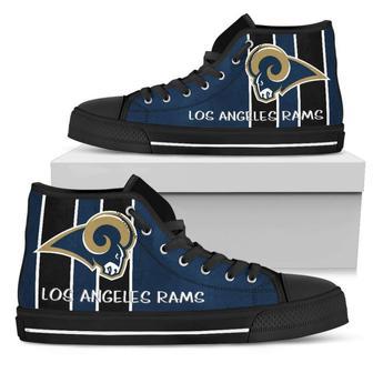 Steaky Trending Fashion Sporty Los Angeles Rams High Top Shoes | Favorety AU