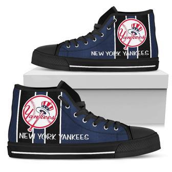 Steaky Trending Fashion Sporty New York Yankees High Top Shoes | Favorety AU