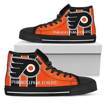 Steaky Trending Fashion Sporty Philadelphia Flyers High Top Shoes | Favorety DE