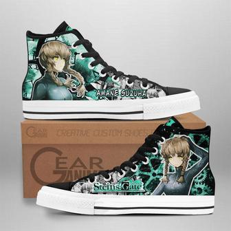 Steins Gate Amane Suzuha High Top Shoes Custom Manga Anime Sneakers | Favorety DE