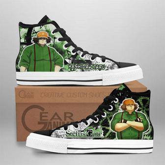 Steins Gate Hashida Itaru High Top Shoes Custom Manga Anime Sneakers | Favorety CA