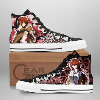 Steins Gate Makise Kurisu High Top Shoes Custom Manga Anime Sneakers | Favorety AU