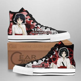 Steins Gate Urushibara Ruka High Top Shoes Custom Manga Anime Sneakers | Favorety