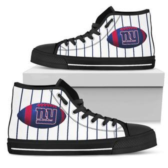 Straight Line With Deep Circle New York Giants High Top Shoes | Favorety DE