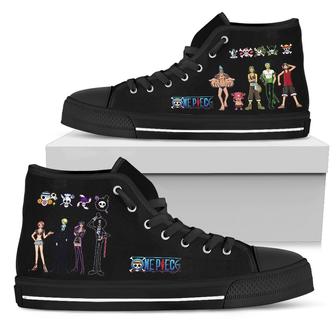 Straw Hat Crews Sneakers High Top shoes Anime One Piece Fan - Monsterry