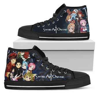 Sword Art Online Sneakers SAO High Top Shoes Anime Fan - Monsterry UK