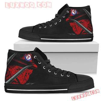 Texas Rangers Nightmare Freddy Colorful High Top Shoes Sport Sneakers | Favorety AU