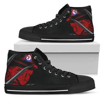 Texas Rangers Nightmare Freddy Colorful High Top Shoes | Favorety CA