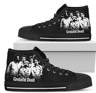 The Grateful Dead Band Sneakers High Top Shoes For Music Fan | Favorety