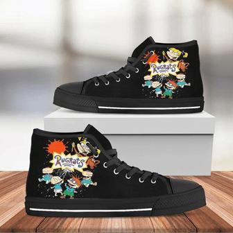 The Rugrats Cartoon Tv Show Design For Lovers Gift For Fan Custom Canvas High Top Shoes | Favorety DE