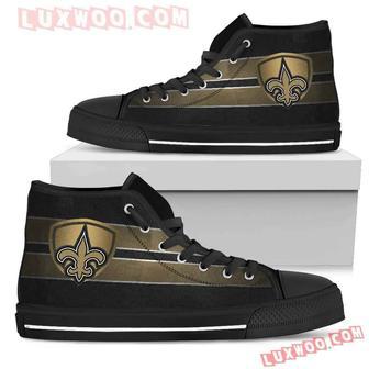 The Shield New Orleans Saints High Top Shoes Sport Sneakers | Favorety DE