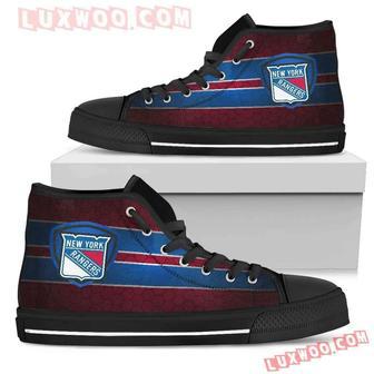 The Shield New York Rangers High Top Shoes Sport Sneakers | Favorety AU