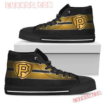 The Shield Pittsburgh Pirates High Top Shoes Sport Sneakers | Favorety UK