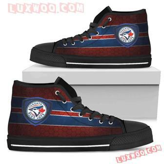 The Shield Toronto Blue Jays High Top Shoes Sport Sneakers | Favorety AU