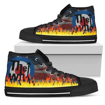 The Who Sneakers Flame High Top Shoes Music Fan Gift | Favorety UK