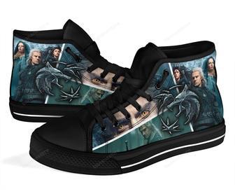 The Witcher Sneakers Tv Show High Top Shoes Fan Gift | Favorety