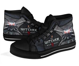 The Witcher Wolf Sneakers High Top Shoes Gamer Gift Idea | Favorety UK