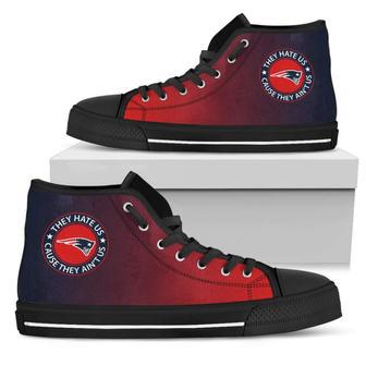 They Hate Us Cause They Ain't Us New England Patriots High Top Shoes | Favorety AU